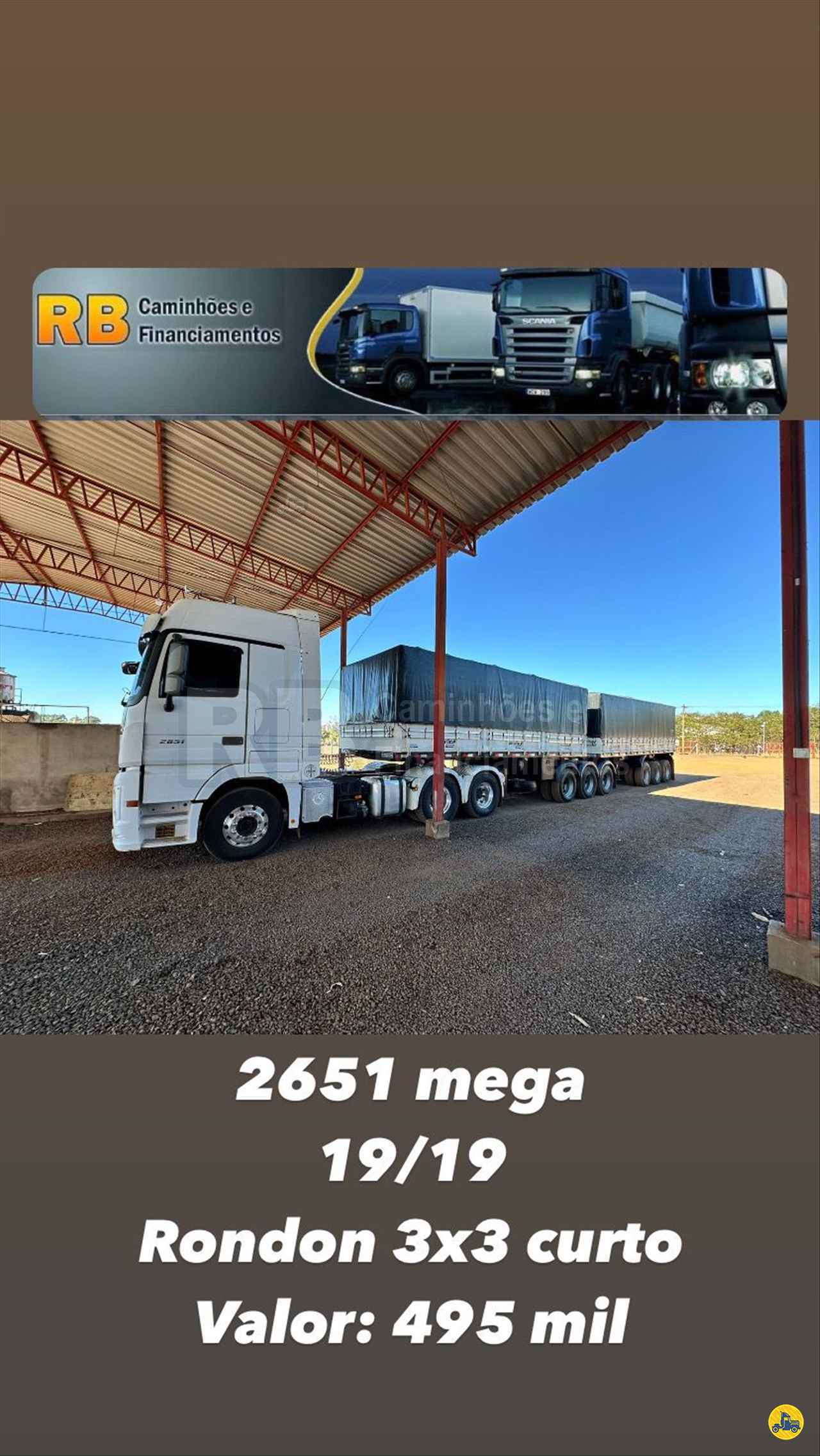CAMINHAO MERCEDES-BENZ MB 2651 Graneleiro Cavalo 6x4 RB Caminhões & Financiamentos ARAGUARI MINAS GERAIS MG